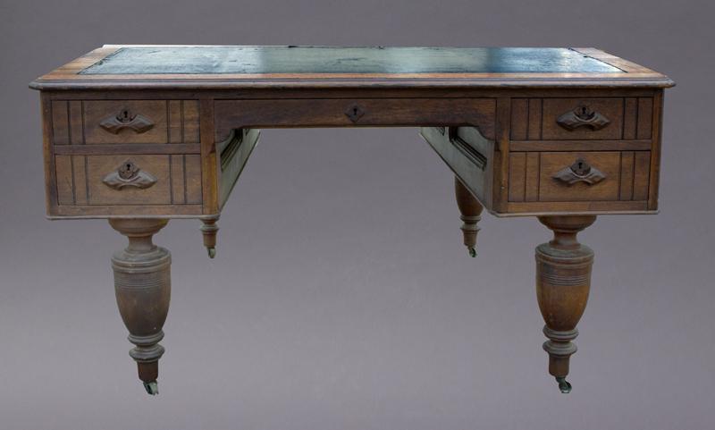 American walnut partners desk, (1 of 6)