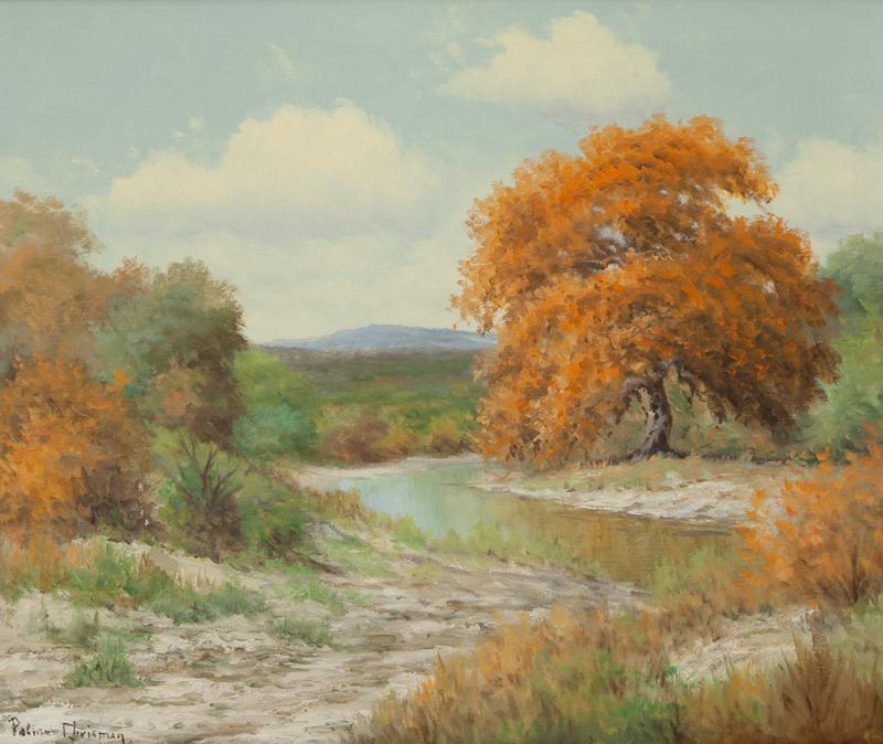 Palmer Chrisman "Untitled (Autumn river)" oil (1 of 4)
