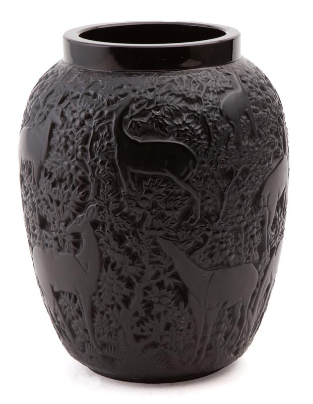 Lalique Biches vase, (1 of 5)