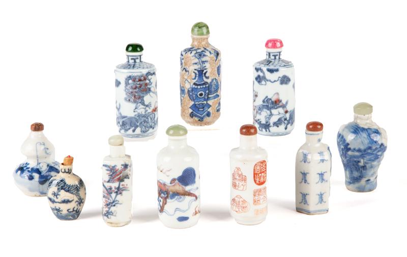 (10) Chinese porcelain snuff bottles (1 of 7)