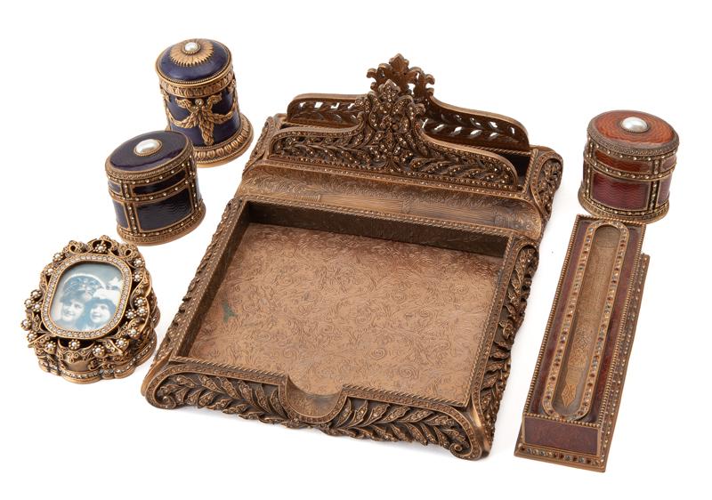 (6) Edgar Berebi enamel & jewel table articles, (1 of 20)