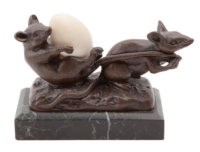 G. Richard Art Deco bronze mouse sculpture (1 of 10)
