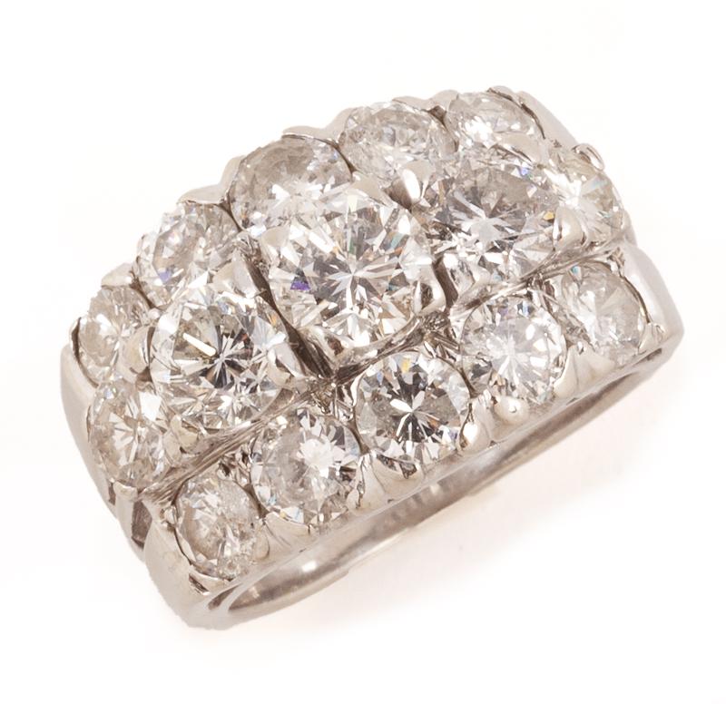 14K White gold & diamond ring, (1 of 9)