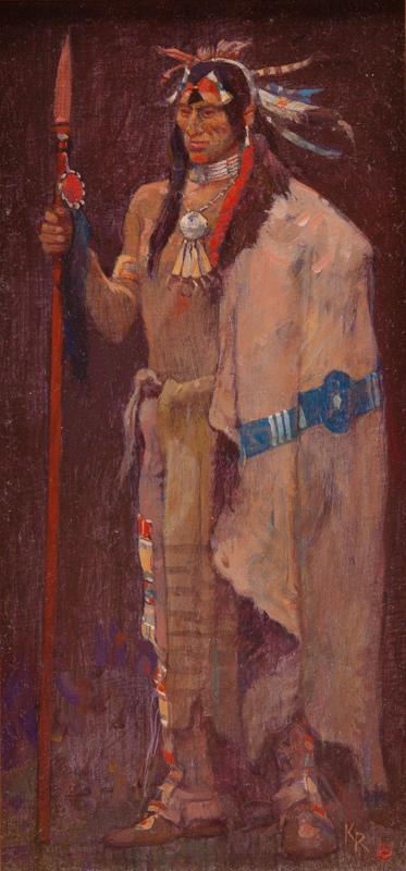 Kenneth Riley "Minnetari Warrior" (1 of 6)