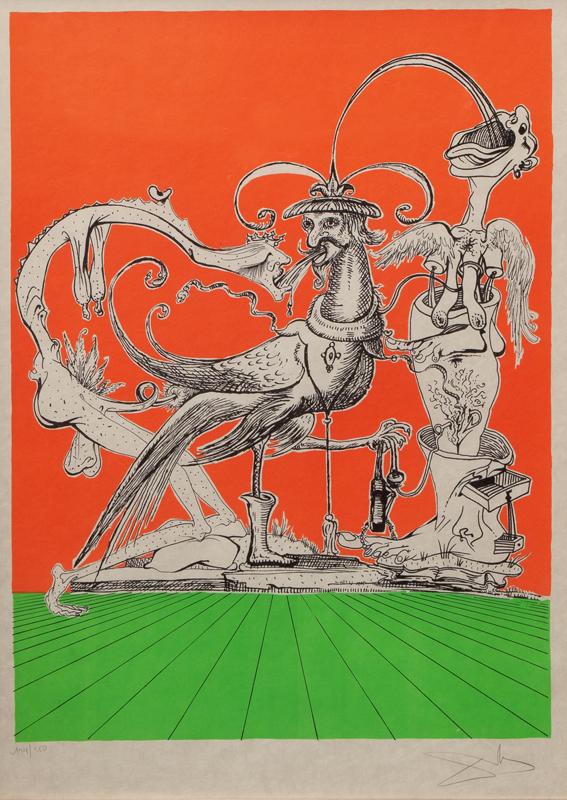 Salvador Dali "Les Songes Plate H" lithograph, (1 of 8)