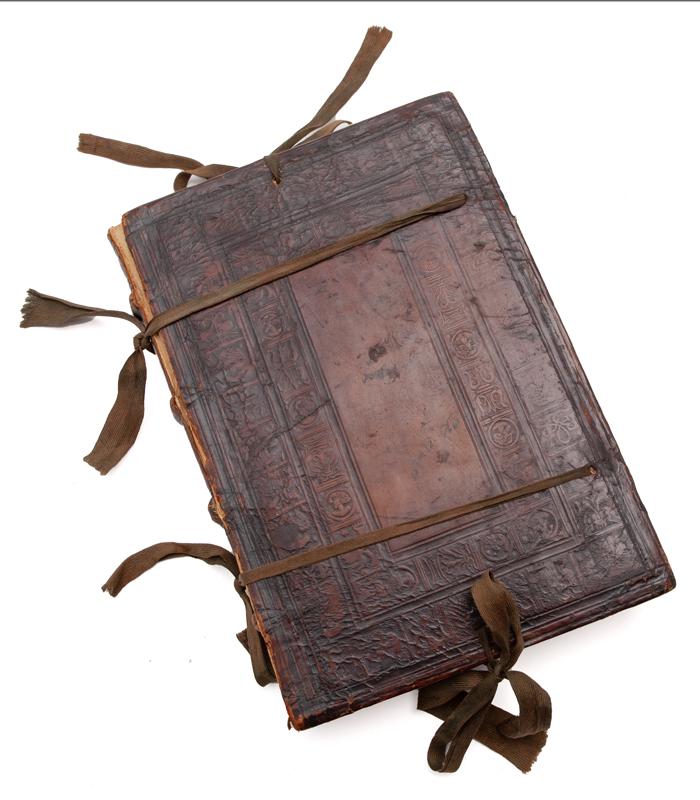 Leather bound religious book dated 1534 (1 of 9)