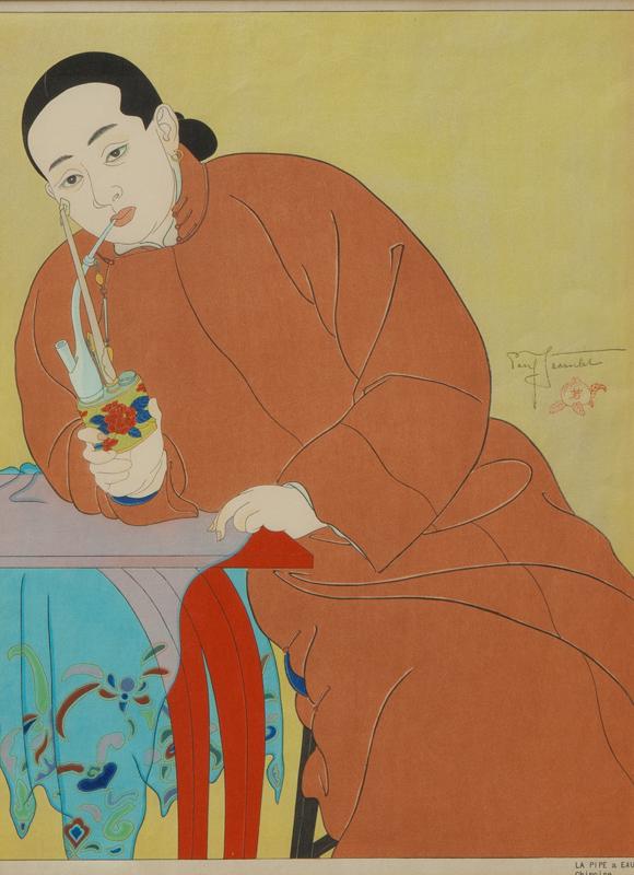 Paul Jacoulet "La Pipe a Eau Chinoise" (1 of 6)