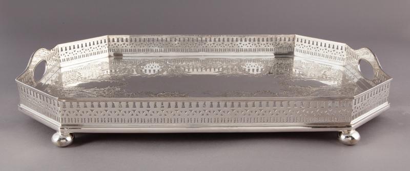 Walker & Hall silverplate tray, (1 of 7)