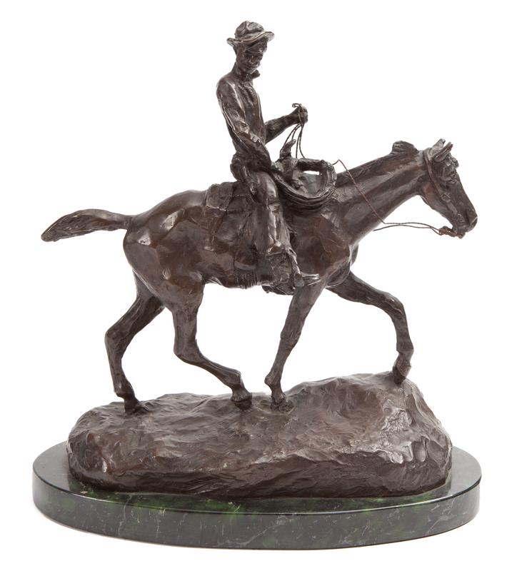 CM Russell "Untitled (Cowboy on Horseback)" (1 of 5)