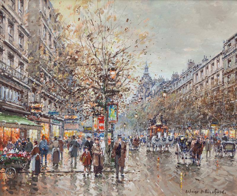 Antoine Blanchard "Boulevard des Italiens, Paris" (1 of 5)