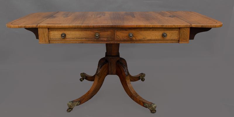 English Regency sofa table, (1 of 8)