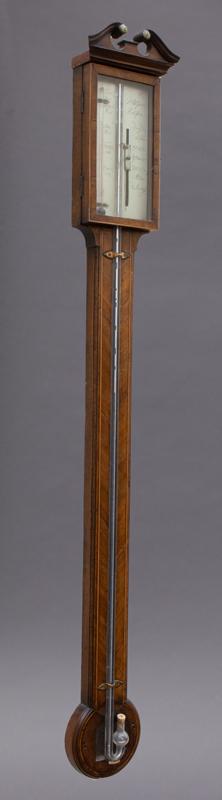 19th C. English inlaid stick barometer, (1 of 5)