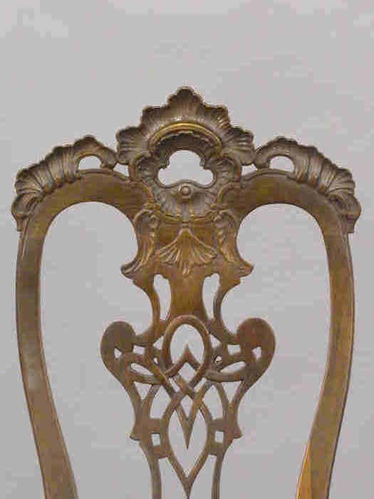 Heavily carved and pierced side chair 46 - 2