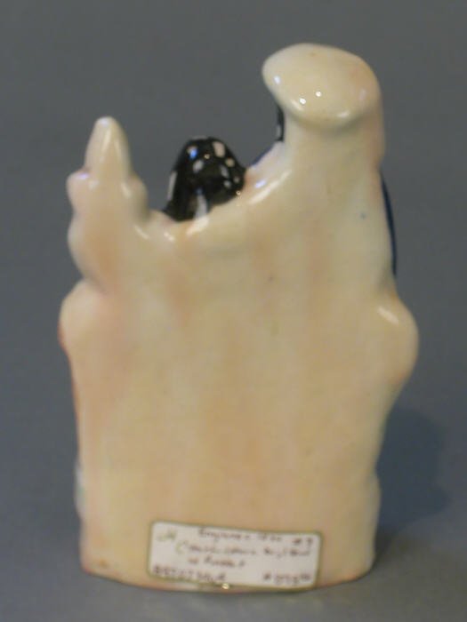 Staffordshire boy and girl with rabbit. - 2