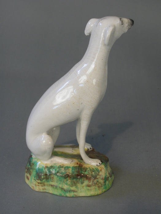 Staffordshire greyhound figure. 7 3/4"H - 2