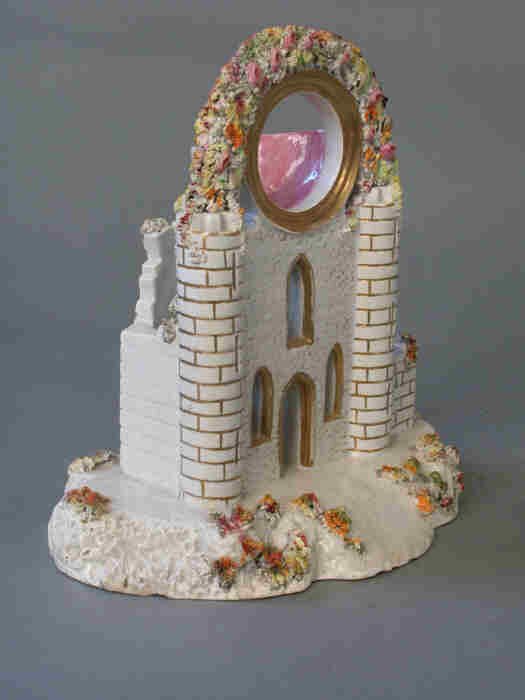 Staffordshire watch holder in the form o - 2