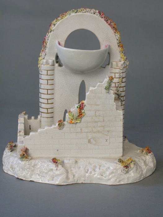 Staffordshire watch holder in the form o - 3