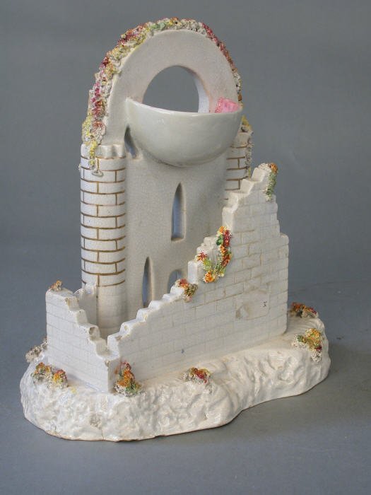 Staffordshire watch holder in the form o - 4