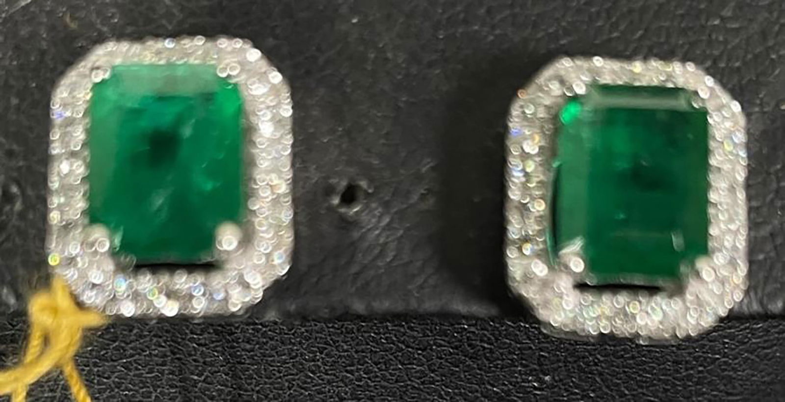 LADIES EMERALD & DIAMOND EARRINGS (1 of 3)