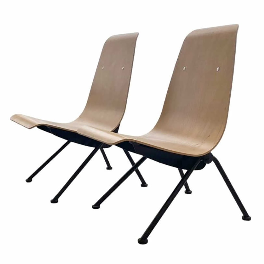 PAIR OF JEAN PROUVE CHAIRS CIRCA 2002 (1 of 5)