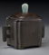 107: Chinese Qing silver inlaid bronze censer - 2
