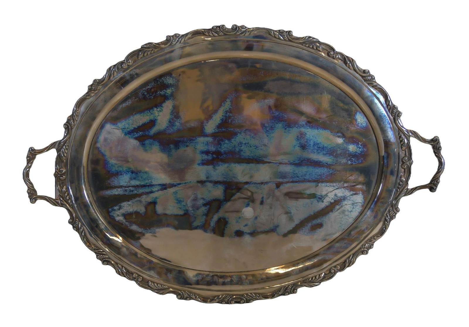 Conquistador Mexican Sterling Silver Tray (1 of 2)