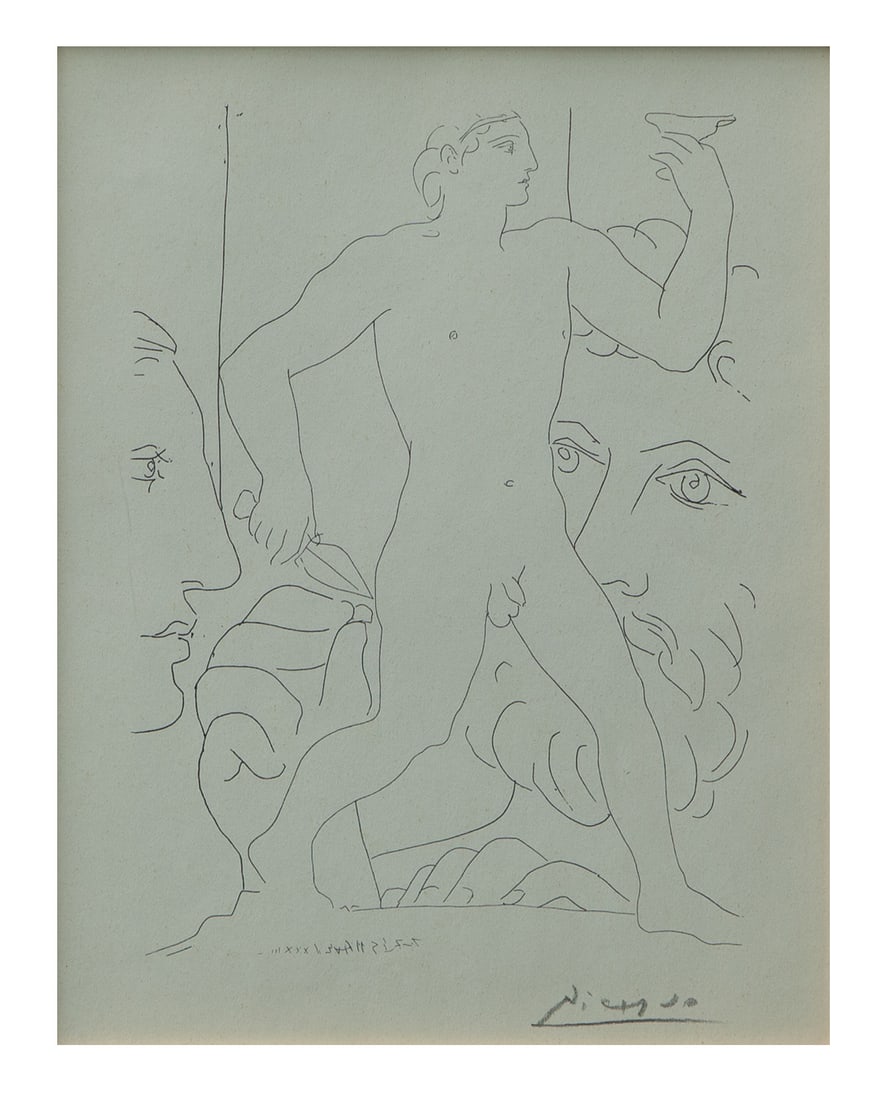 Picasso Head of Sculptor and Model and Statue (1 of 5)