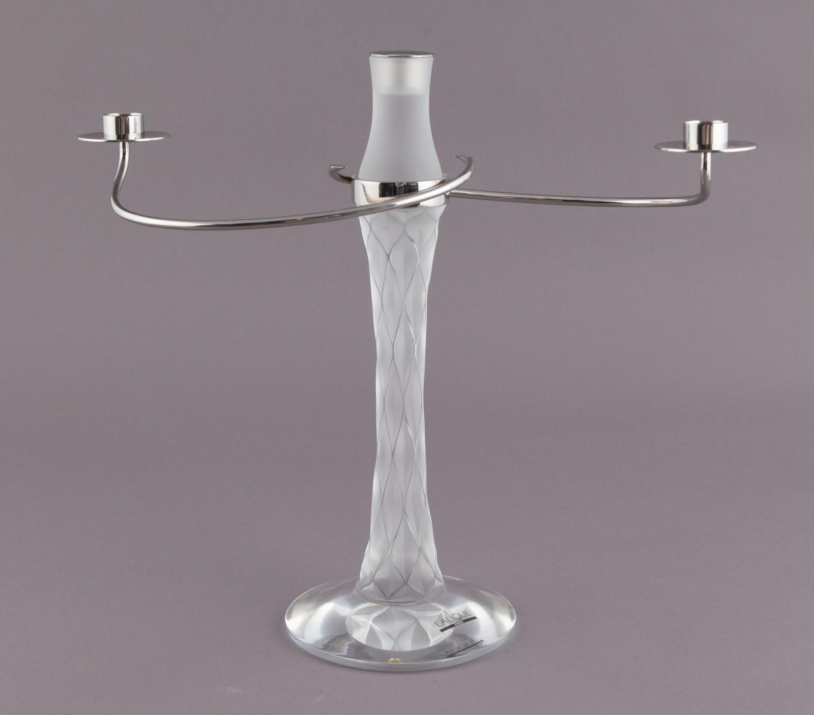 Lalique Vibration Crystal Candelabra (1 of 9)