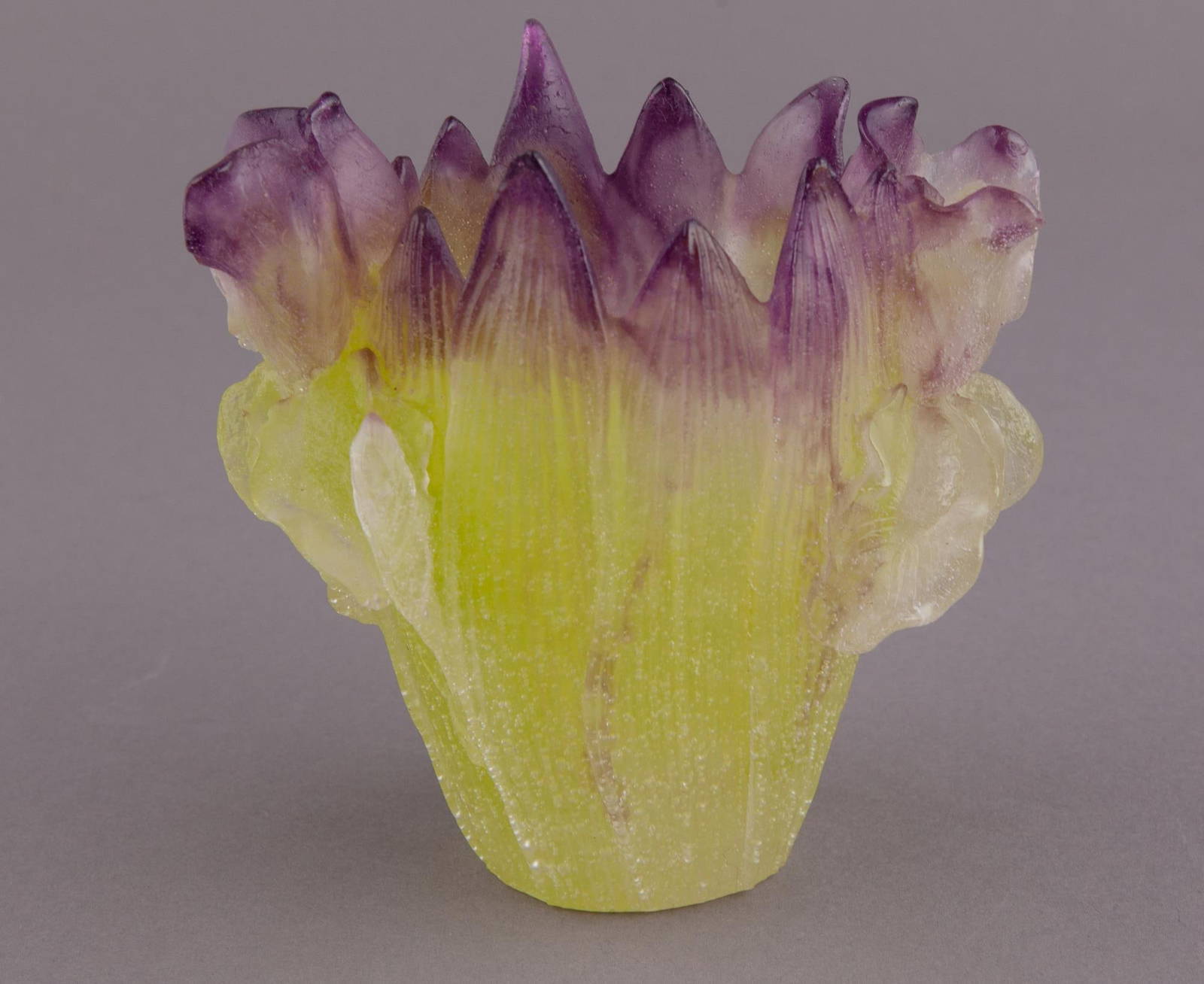 Daum Crystal Iris Vase Auction