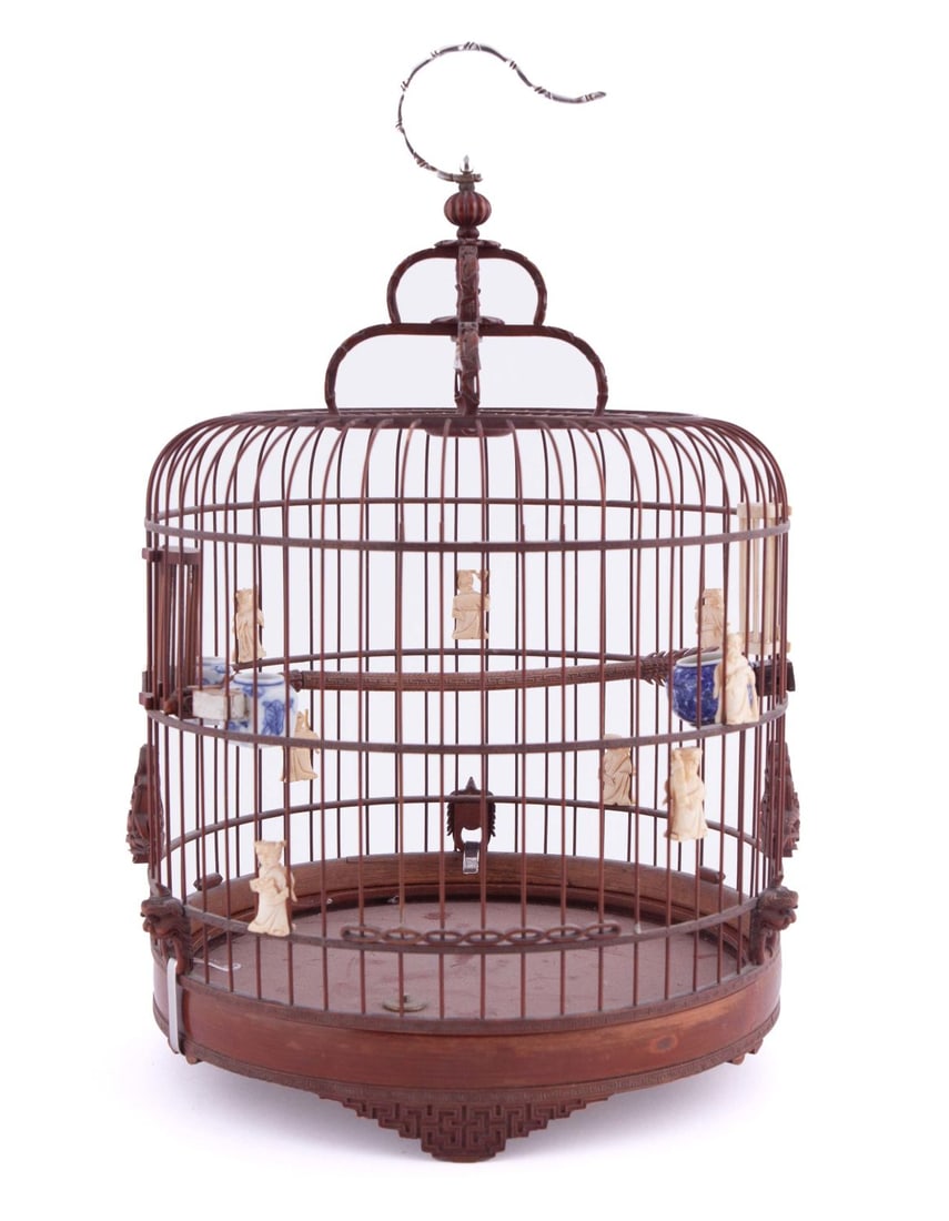 Chinese Republic Bamboo Bird Cage (1 of 6)