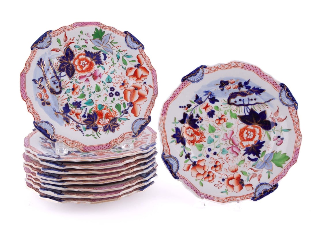 Set of Ten English Ironstone Plates (1 of 7)