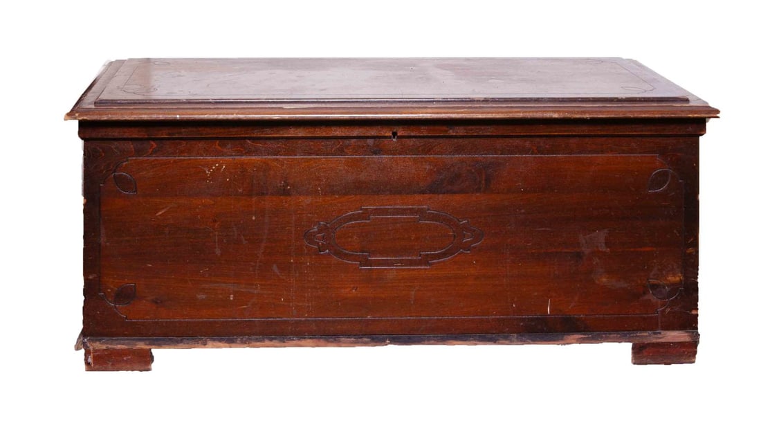 Antique Wooden Blanket Chest (1 of 6)