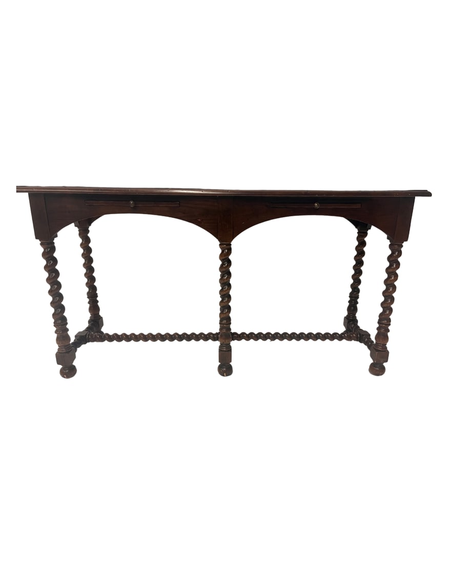 Antique Wood Side Table (1 of 4)