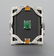 114: 18K gold, black, green and orange jadeite ring - 2