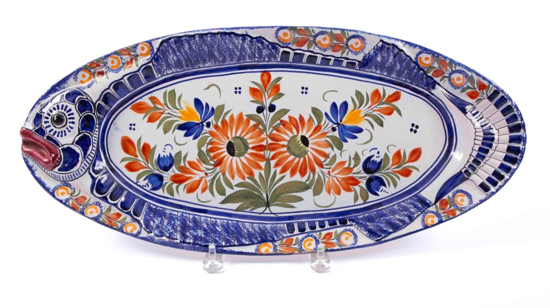 Quimper Pottery Fish Platter (1 of 5)