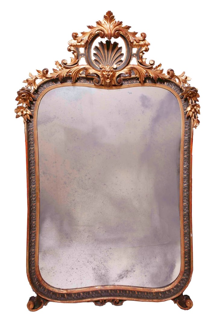 Antique Carved Gilt Mirror (1 of 3)