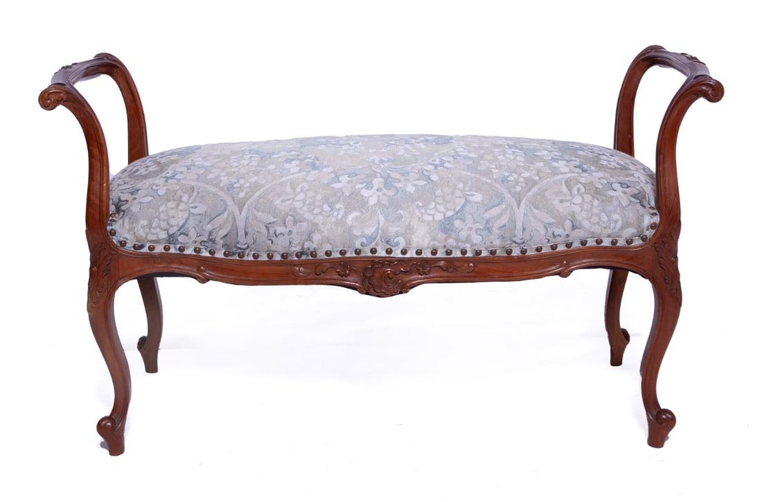 Louis XV Style Wooden Bench (1 of 7)