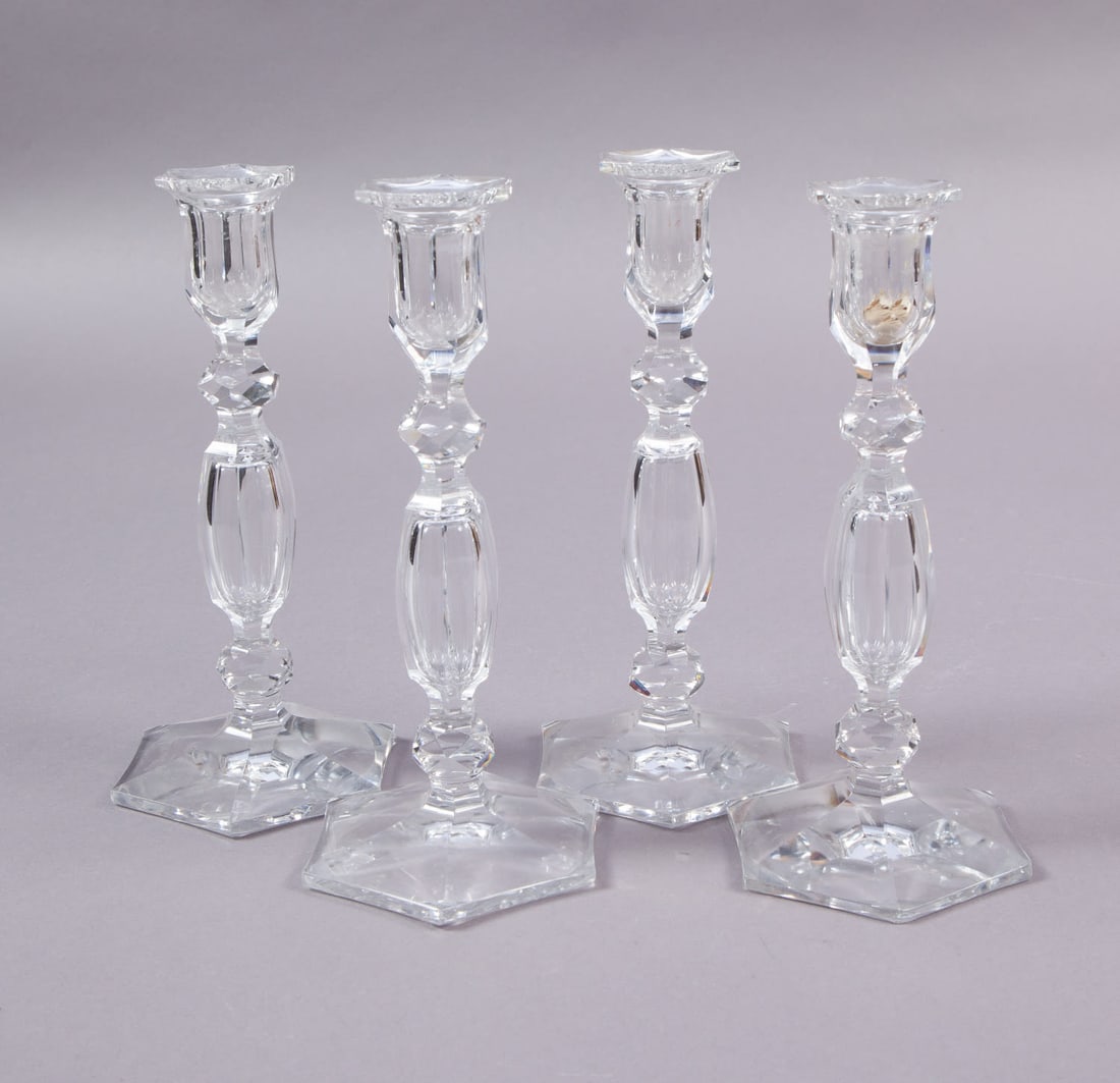 Set of Four Glass Candle Holders (1 of 4)