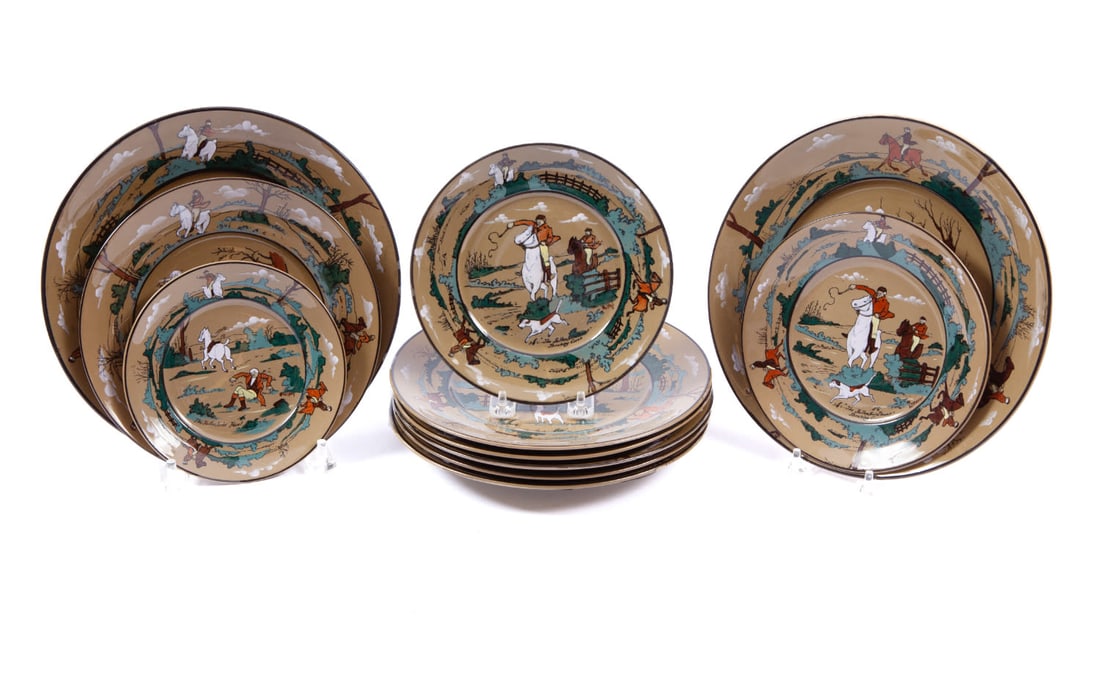 Deldare Buffalo Pottery Plates (1 of 12)