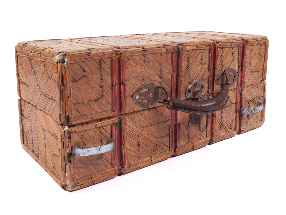 Vintage Prison Art Handled Trunk (1 of 7)