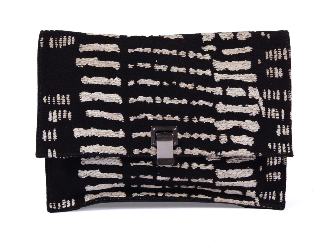 Proenza Schouler Large Wood Block Jacquard Clutch (1 of 8)
