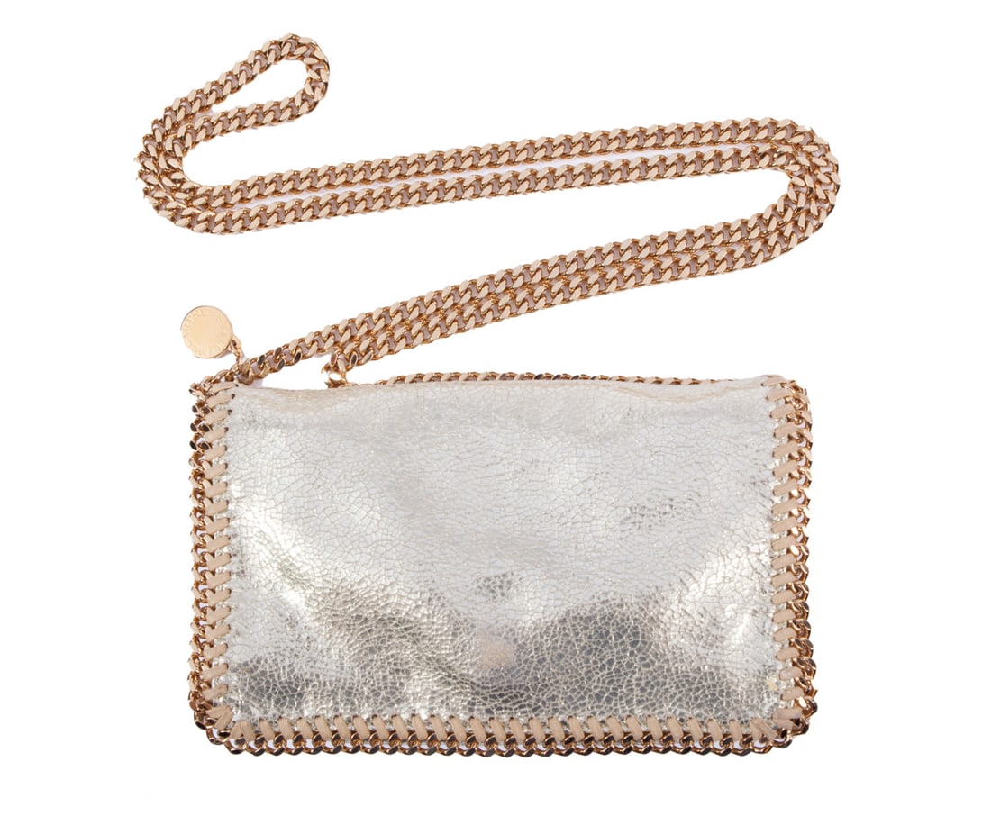 Stella McCartney Gold Falabella Clutch Bag (1 of 7)