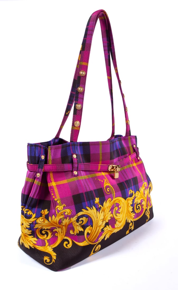 Gianni Versace Baroque Pink Tote Bag (1 of 9)