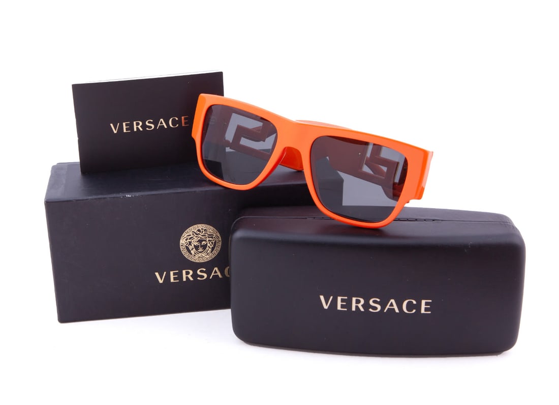 Versace Vintage Electric Orange Men's Sunglasses (1 of 6)