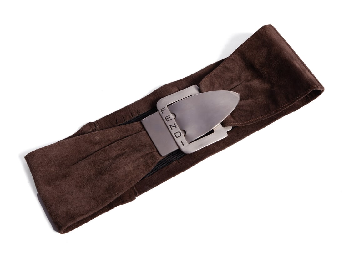 Fendi Suede waist Belt Vintage w Silver hardware (1 of 5)