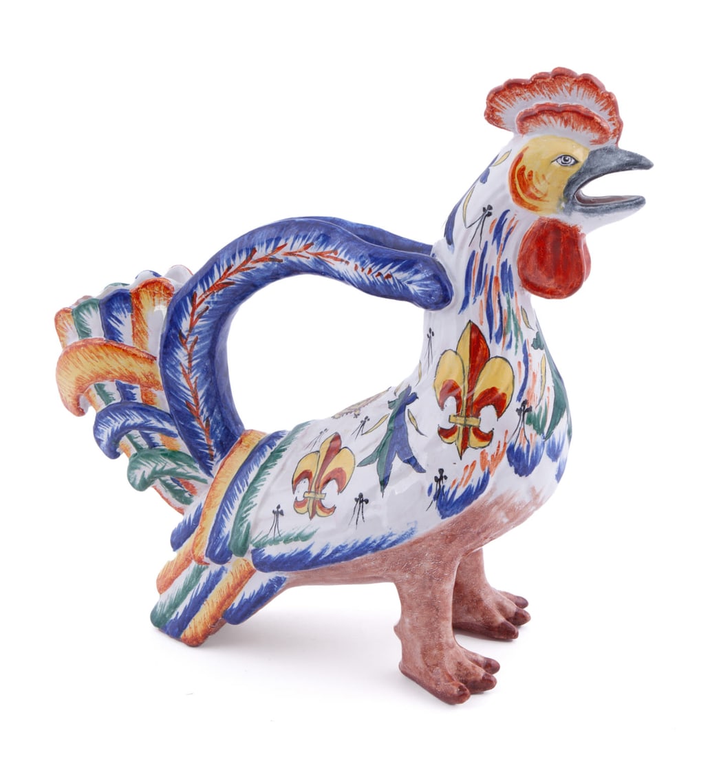 Large Quimper Rooster Spill Vase (1 of 9)