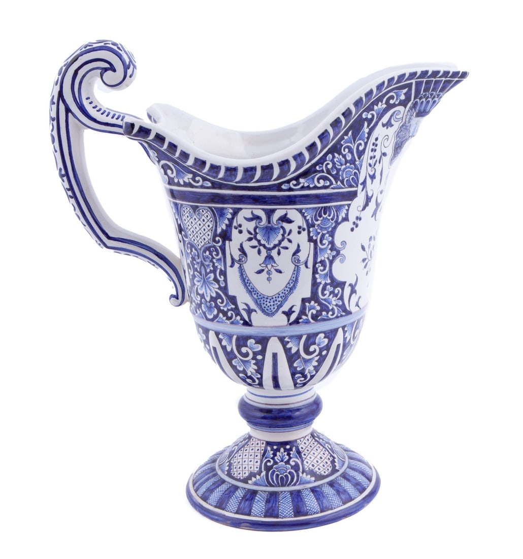 French Faience Rover Decor Pitcher (1 of 8)
