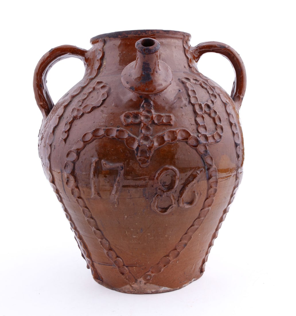 18th Century Oil Wedding Jug (1 of 7)