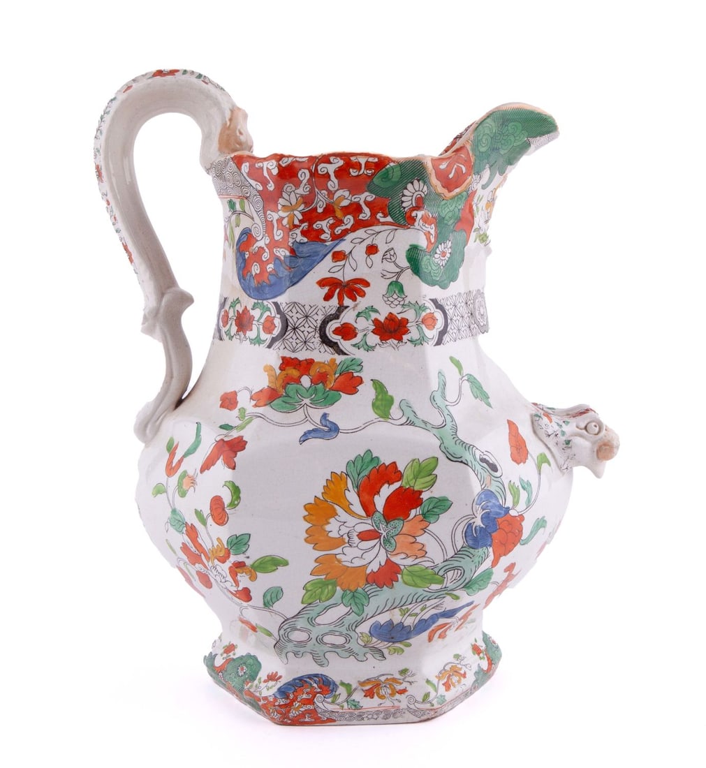 Large Masons Ironstone Style Pitcher (1 of 10)