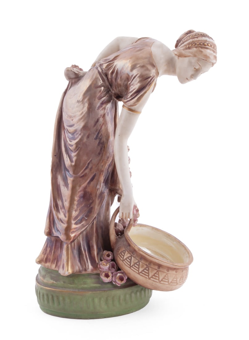 19th Century Bohemian Austria Temperia Amphora Porcelain Statue (1 of 10)